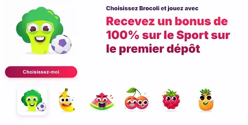 Vyberte si uvítací bonus v Nomini Casino s veselými ovocnými postavičkami